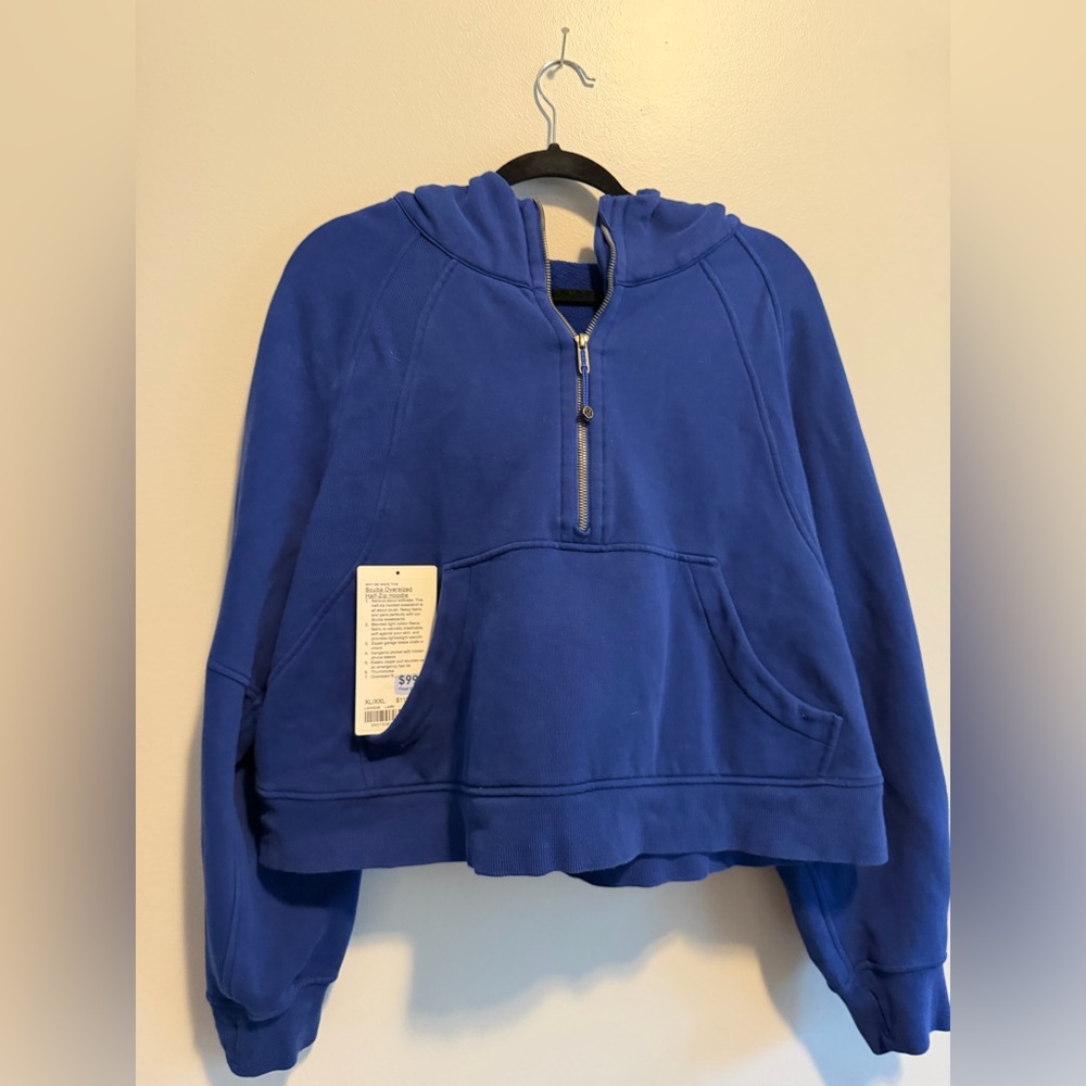 Lululemon Scuba Oversized Half-Zip Hoodie in Larkspur XL/XXL